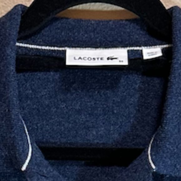 Lacoste Half Button Up Collared Sweater - Picture 3 of 4